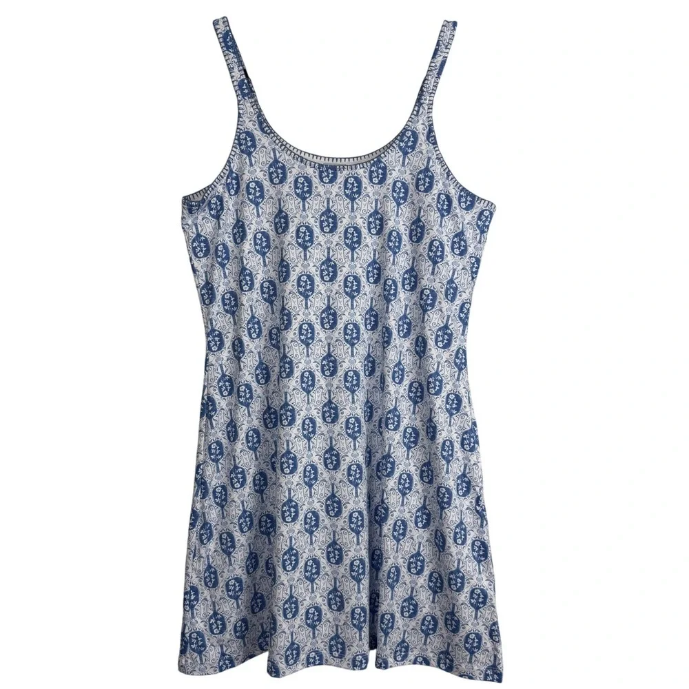 Cabana Life Royal Blue White Pickleball Dress UPF 50+ Court Sporty NWT L